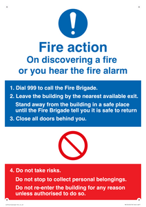 Basic Fire Action Notice